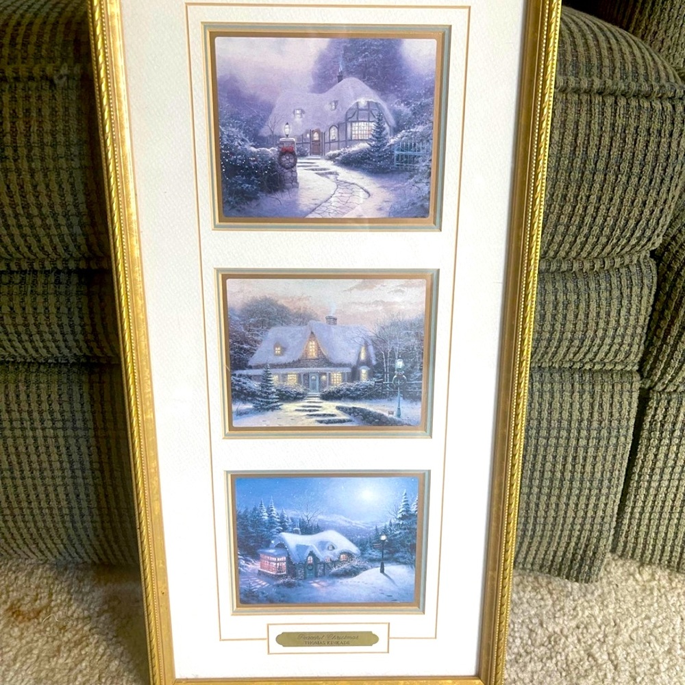 Thomas Kincade Seasonal Print with Frame